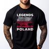 Legends Are Made In Poland Polish Pride Red And Black Graphic T Shirt Summer Unisex Clothes Easter Day