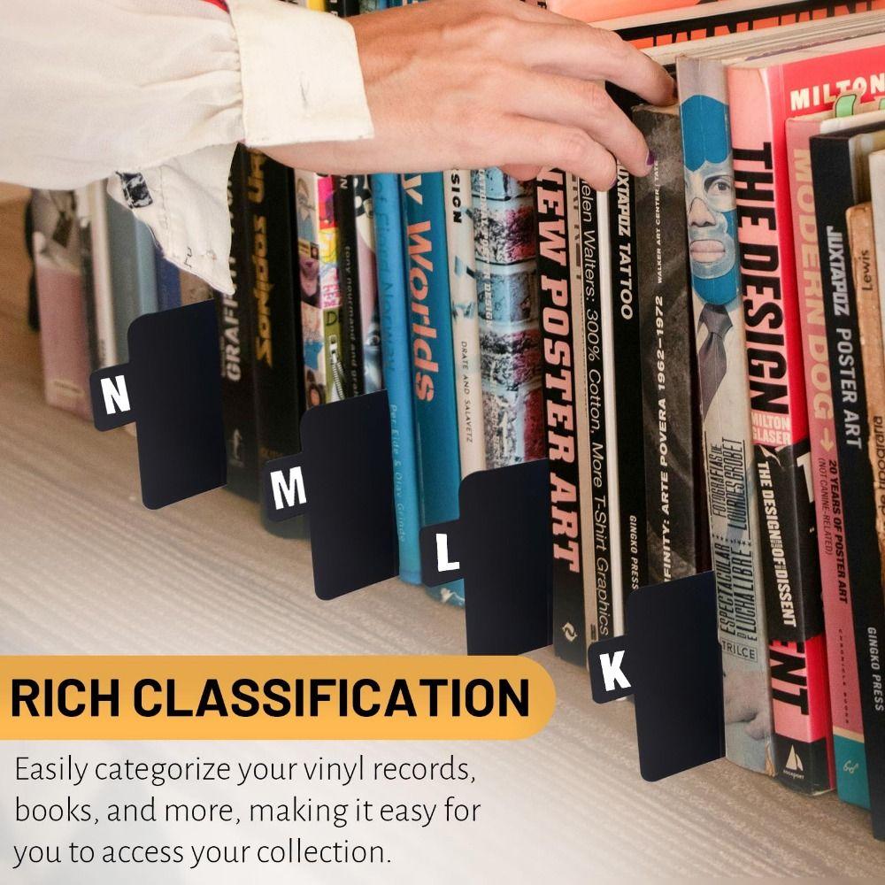 A-Z 26 Letters Category Identification Cards Alphabetic Dividers Library Bookstores