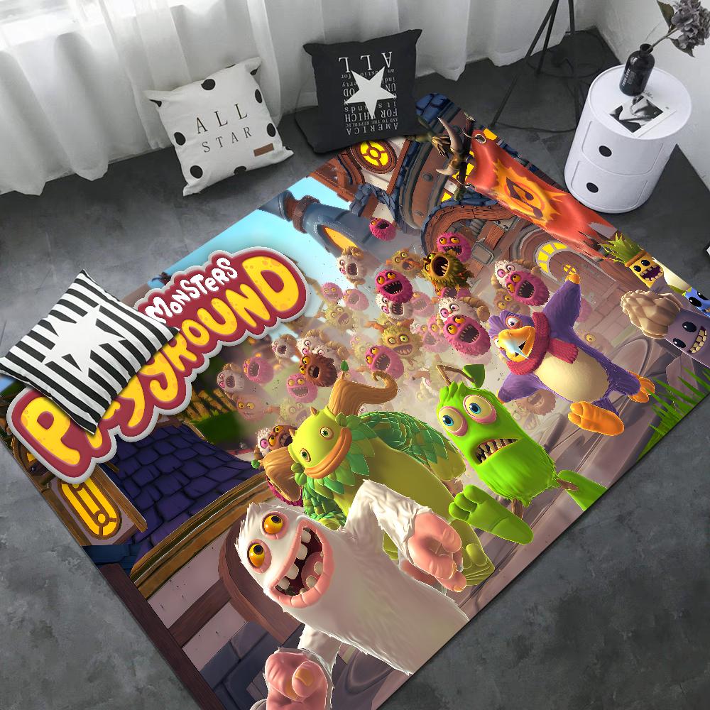 

3D Коврик для кухни My Singing Monsters, моющийся, нескользящий, коврик для зоны дивана и кресел в гостиной, кухня, современный домашний декор 40x60cm