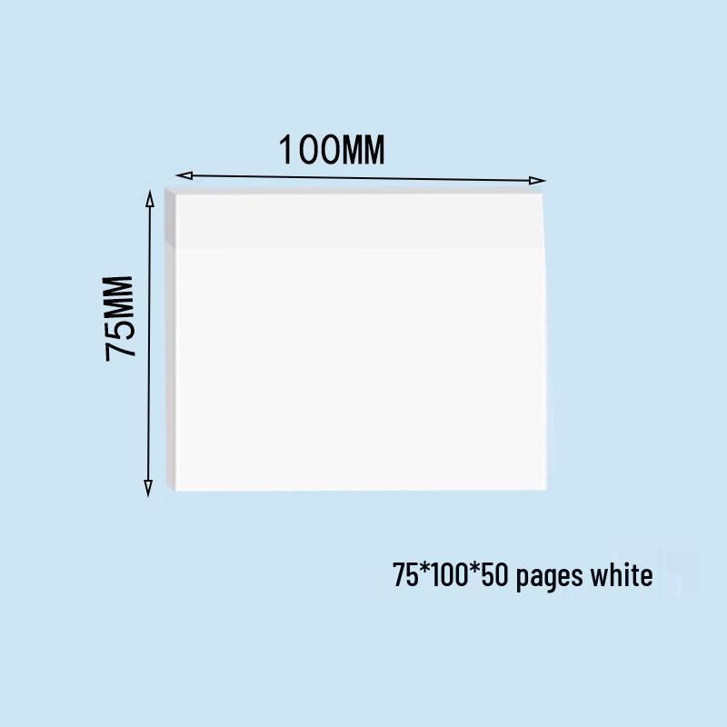 Colorful Transparent PET Sticky Notes with Strong Adhesion for Students and Office Use