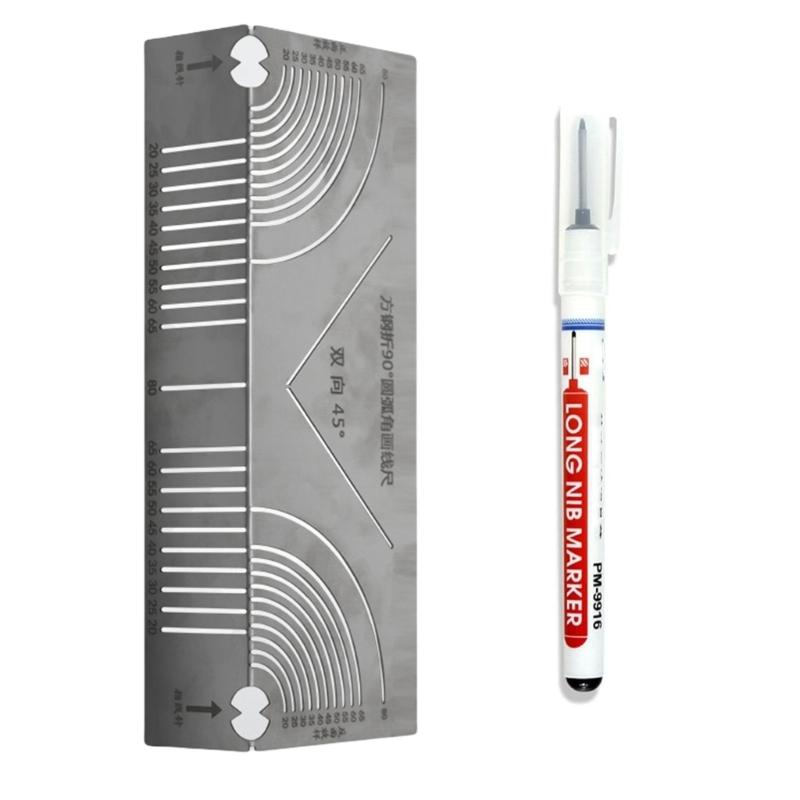 Winkel- und Bogenmarkierungswerkzeug Rohrbiege-Markierungswerkzeug für Metallbearbeitungstechnik