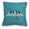Creative Spaceman Astronaut Pillowcase Blue Green Cushion Cover Sofa Office Seat    Ornament Home Decoration