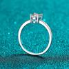 Dove Egg Oval Moissanite 925 Sterling Silver 1.0CT Diamond Ring Fashion Exquisite Woman Christmas Rings Premium Gift Jewelry