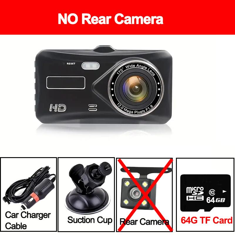 

1080P Dash Cam для автомобилей 3-дюймовый сенсорный экран Автомобильный видеорегистратор Видеорегистратор Камера заднего вида для автомобиля Датчик парковки Автомобильные аксессуары