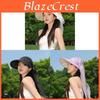 Summer Foldable Sun Hat With Breathable Polyester Material For Outdoor Activities
