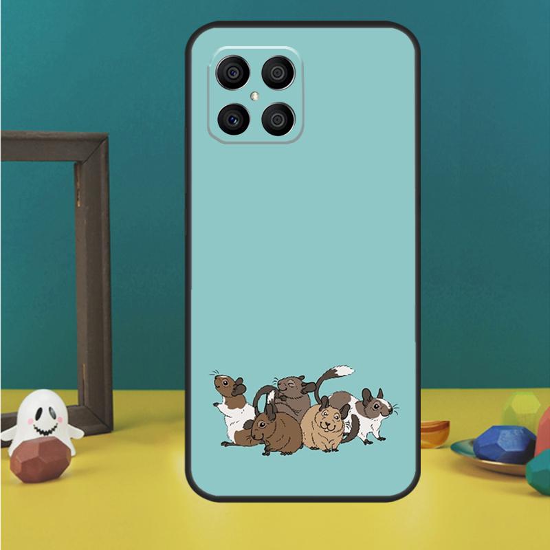 

Чехол для телефона с рисунком мыши и крысы для Huawei P40 Lite P50 P30 P20 Pro Nova 9 5T Honor X9 X8 X7 50 Задняя крышка P Smart 2019
