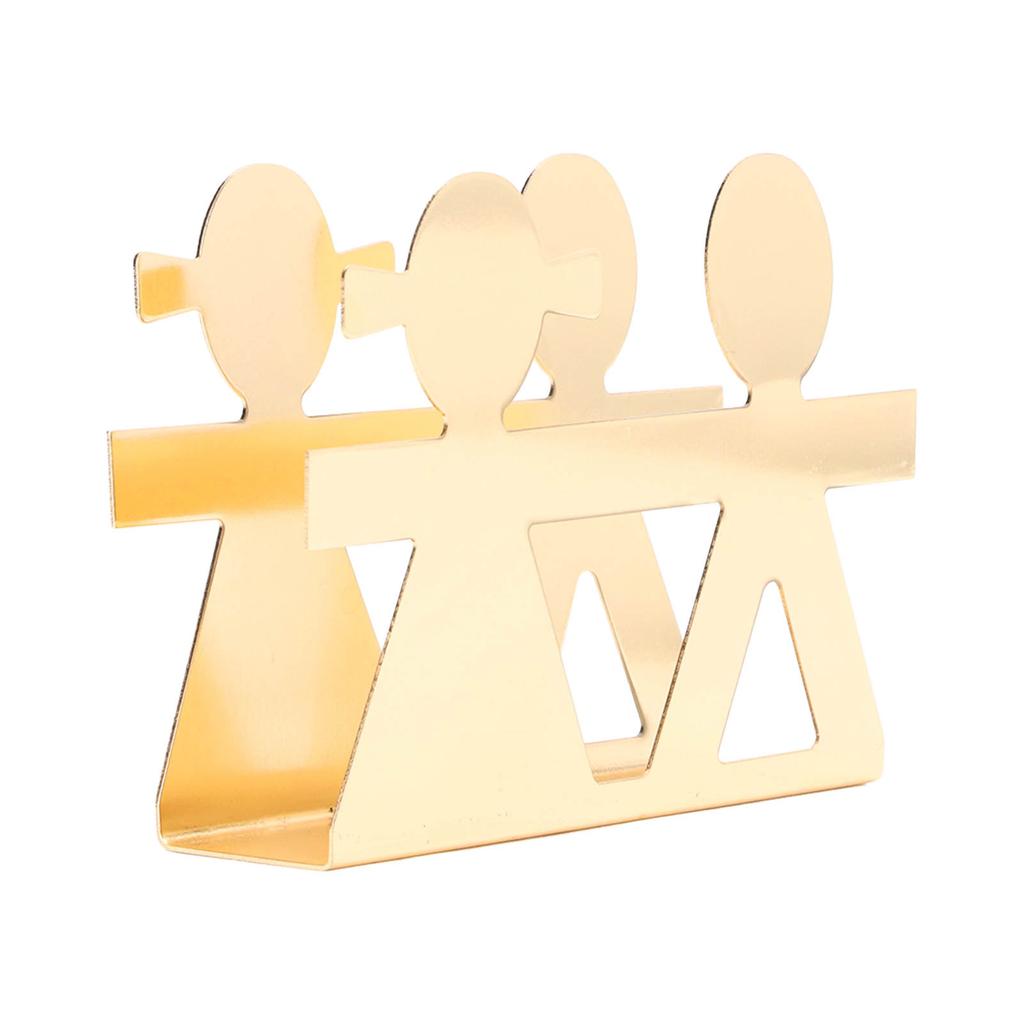Vertical Napkin Holder Humanoid Pattern Iron Art Napkin Holder Multifunction Metal Napkin Holder Desktop