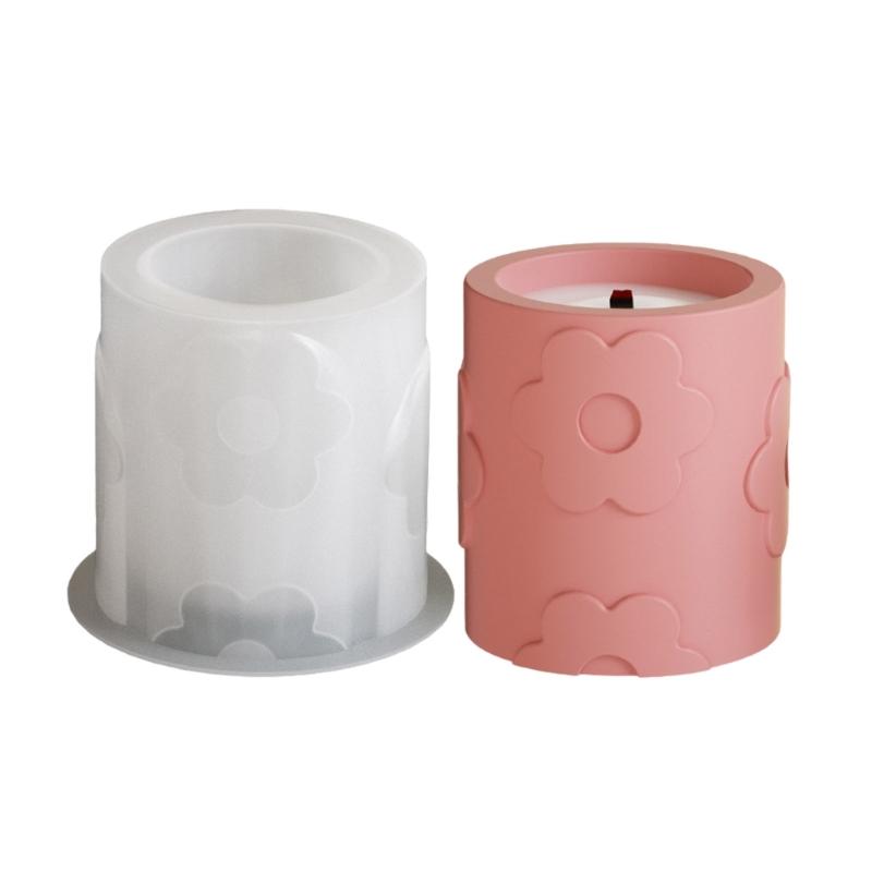 Multifuntional Craft Mold Storage Bowl Moulds Flower Pattern Vase Molds for Making Resin or Plaster Candle Holders