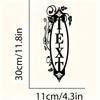 1pc Customizable Metal Welcome Sign Personalized Name Address Wall Art Porch Bedroom Office Housewarming Gift