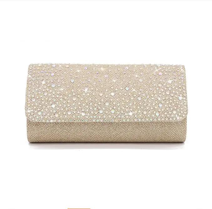 Fashion Clutch Bag Women s Wedding Qipao Bag Evening Banquet Handheld Rhinestone Evening Dress Bag  Purses and Handbags золотой