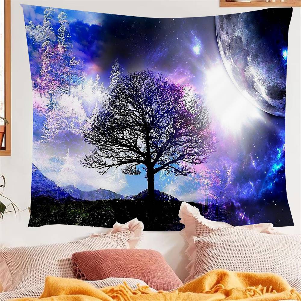 Tree of Life Hanging Bohemian Tapestry Bohemian Wall Tapestries Mandala Kawaii Room Decor