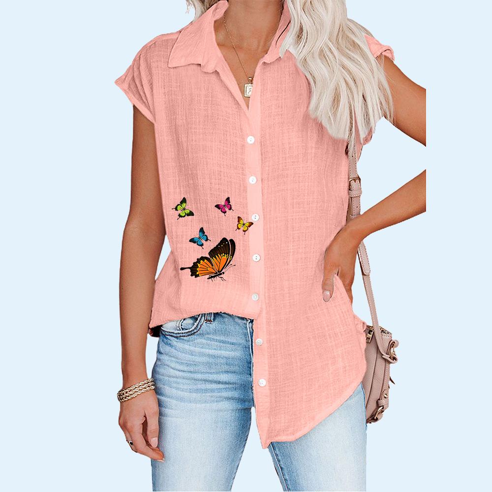 Frauen Mode Druck T-shirt Sommer Casual Dünne Kurzarm Blusen Plus Größe Strickjacke T-shirt