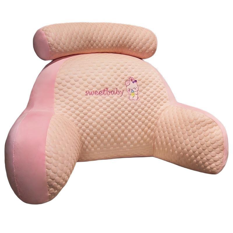 Adjustable Reading Pillow Ergonomic Back Support Cushion 1PC Washable Cover Lumbar Pillow for Bed Sofa Floor Home Use