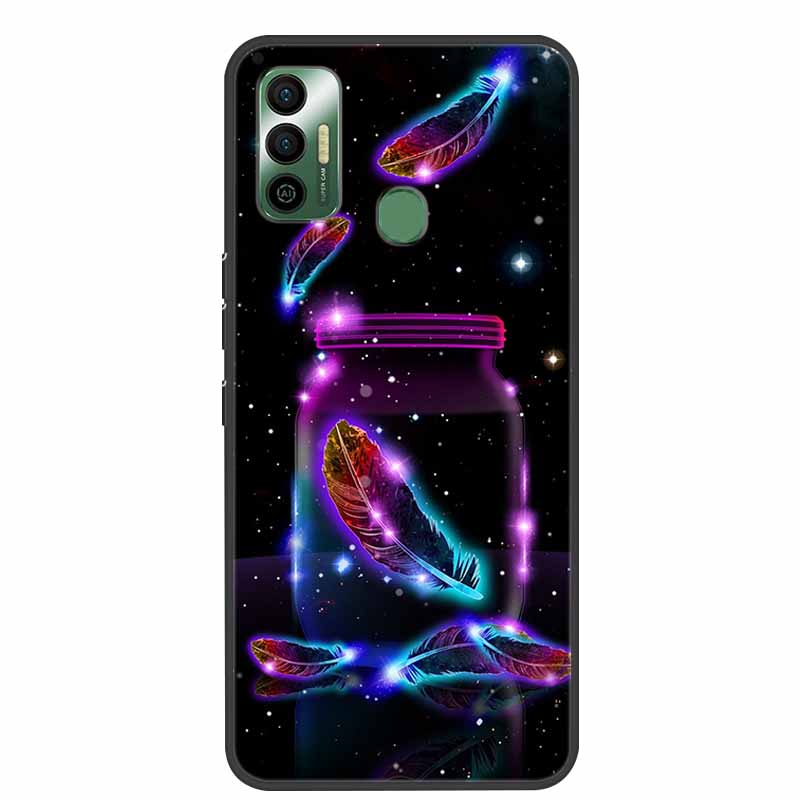 Per Tecno Spark 7 Custodia Lusso Silicone Morbido TPU Cover Custodie per Telefono Per Tecno Spark 7 Pro Spark 7P Spark7 Protettiva KF6 Coque