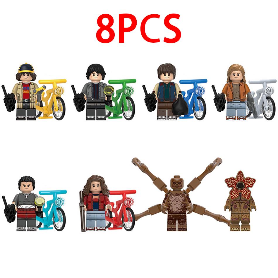 NEU Der schreckliche Film Dustin Mike Vecna Will Eleven Demogorgon Modell Figur Bausteine Konstruktionssteine Spielzeug Für Kinder
