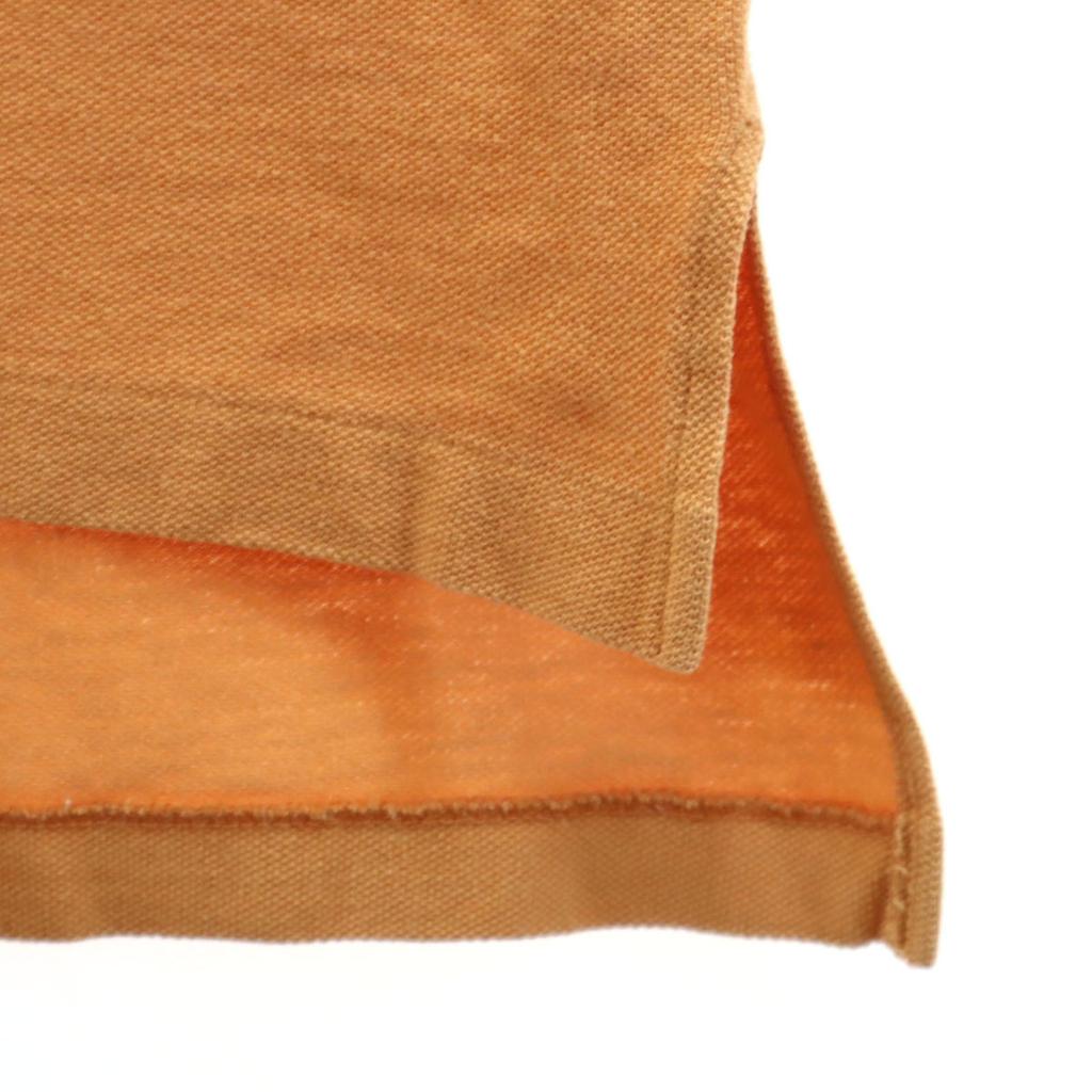 Karl Helmut Short Sleeve Polo Shirt L Orange Series Fawn Men's Used