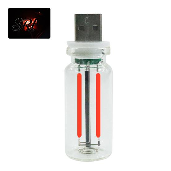 Ambient Mood Lighting Night Light Multi-Color with Touch Dimming USB Powered Portable Retro Adjustable Brightness Filament Design Soft LED for Bedroom
