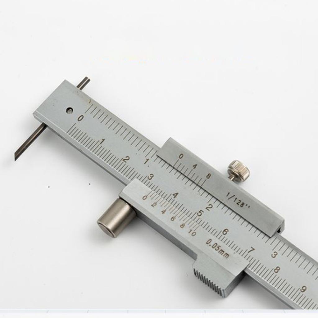 0-200mm Marking Vernier Caliper with Carbide Needle Scriber Parallel Marking Measuring Ruler Measuring Tool