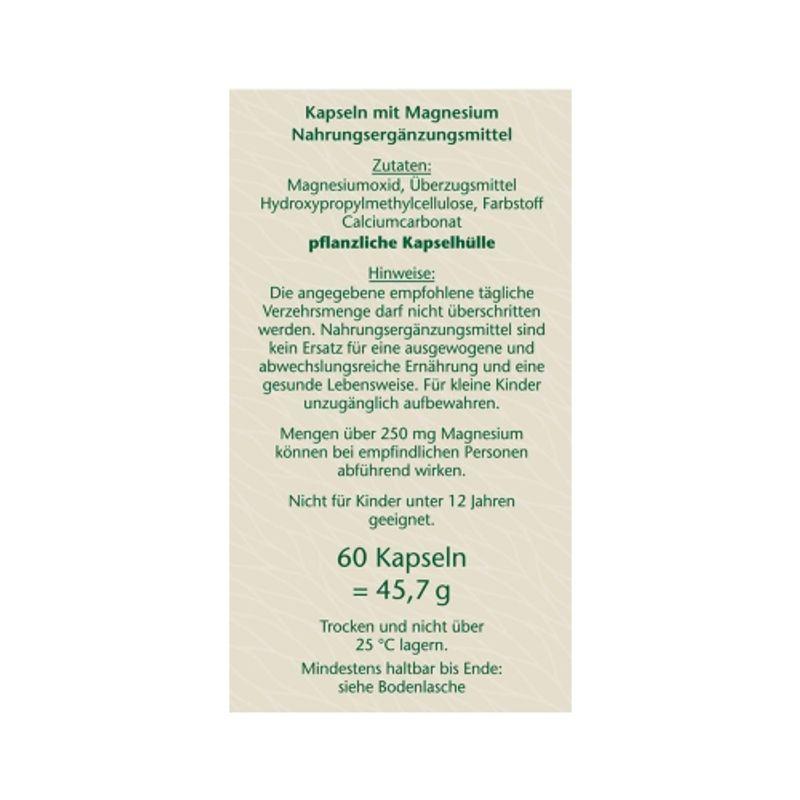 Doppelhertz Magnesium 400 60 Capsules 45.7g