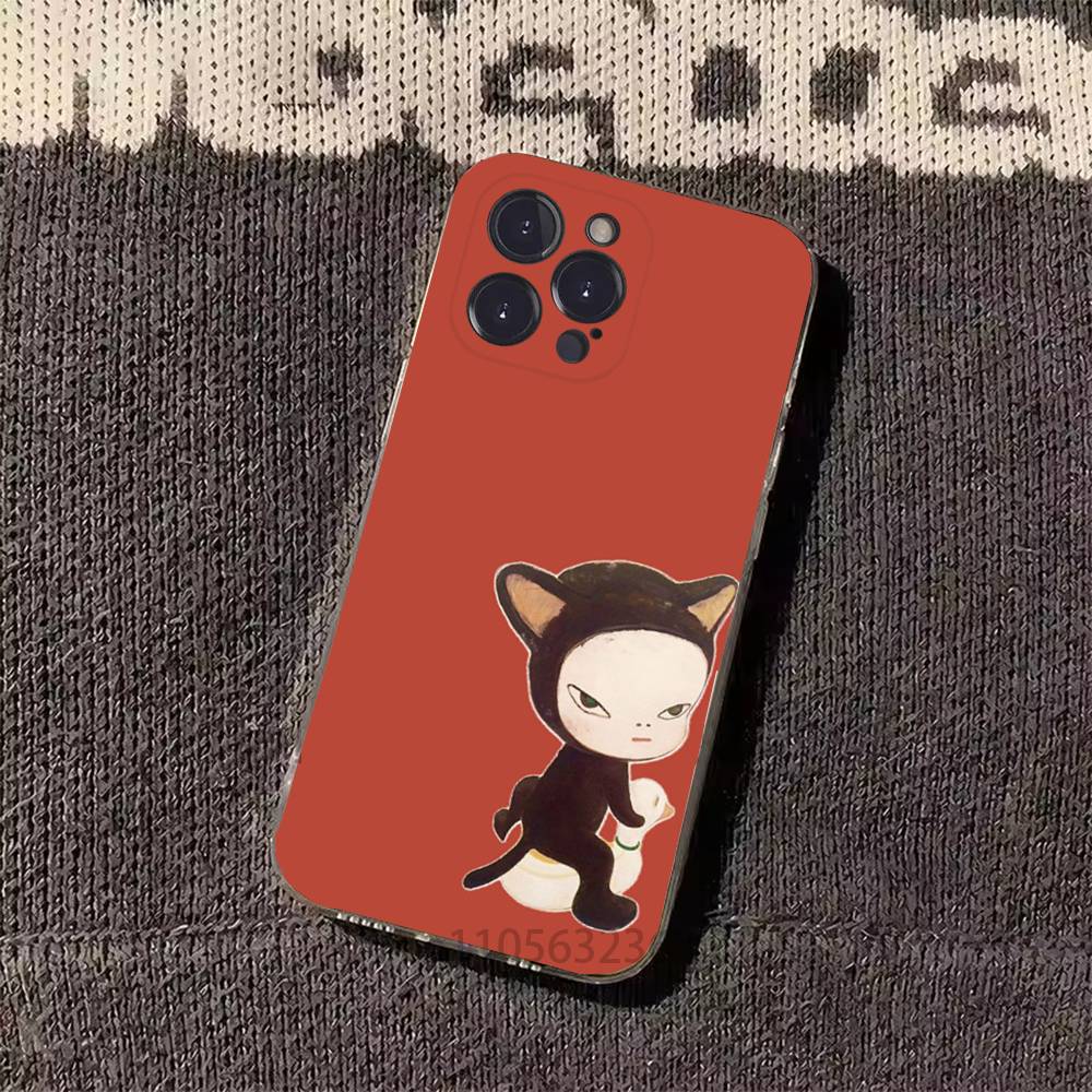 Y-Yoshitomos Art N-Nara Handyhülle für iPhone 11Pro 13 12 11 Pro Max 16e 17 Air 16 15 14 Plus 11ProMax