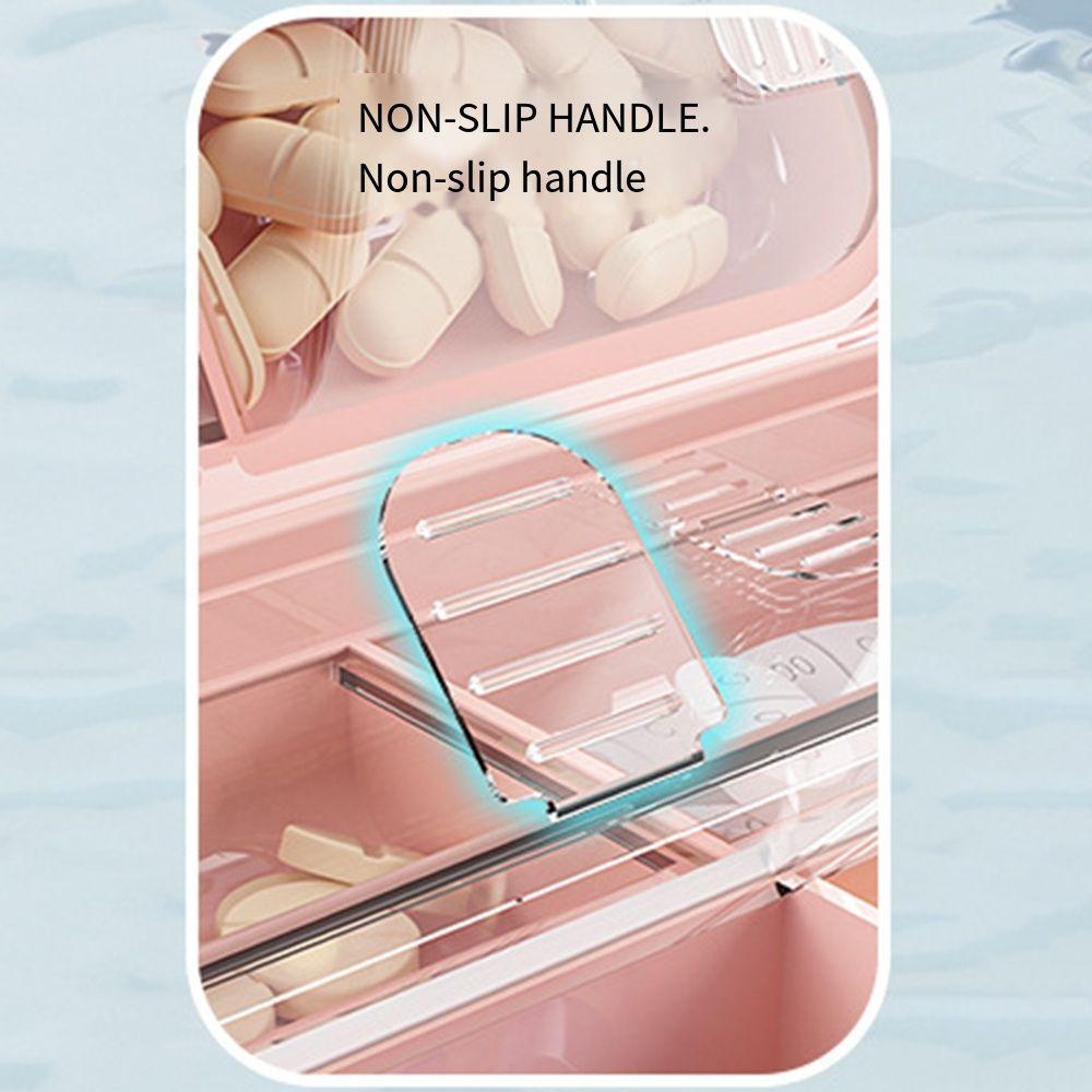 Small&Large Size Weekly Pill Box Portable Pill Dispenser Vitamin Container  Travel Essentials