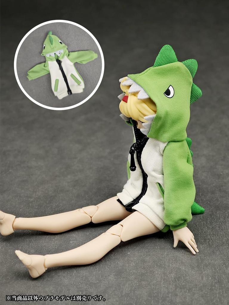 ALPHAMAX Party Animal Girl Roomwear Monster Hoodie Costume for 15-18cm Plastic ModelDoll (Finished Product) AX-0350