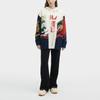 Fila Dragon Series Color Block Letter Cartoon Print Open-Front Long Sleeve Sweater Women Sweater Cloud-White F11W419408F-WT