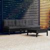 Day and Night - Day and Night Garden Furniture 4 Pieces with Anthracite Pine Wood Cushions
