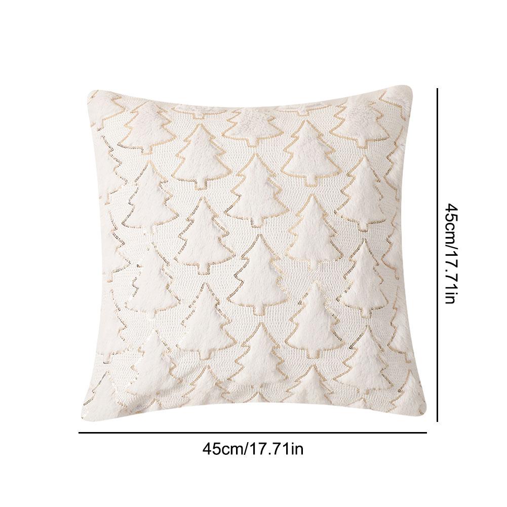 45x45cm Christmas Cushion Covers Decorations 2025 Winter Pillows Cover Decor Sofa Cover Snowflake Cushion Cases Home Decoration