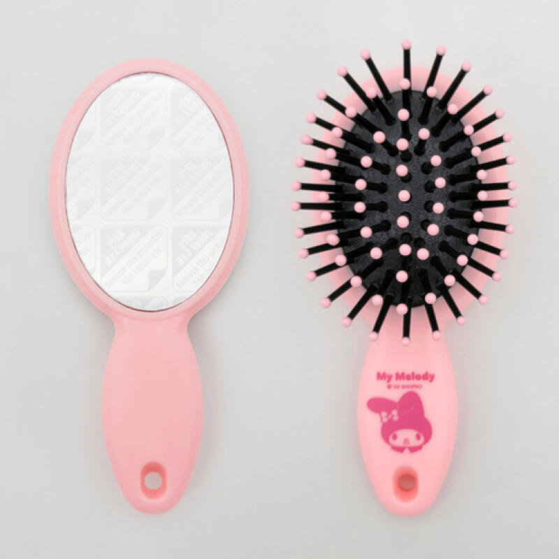 Sanrio My Melody Oval Mirror Cushion Brush