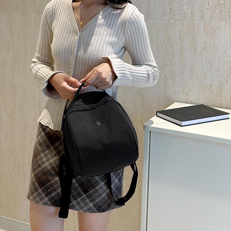 Double Shoulder Women's Bag Customized Commuter Small Backpack Outdoor Leisure Travel Hand Bag Women's Lightweight Student Schoolbag