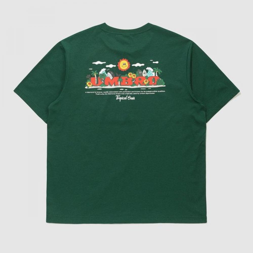 Umbro [25Th S S] Tropical oaSiS LeTTering freSh T ShirT uq223crS55