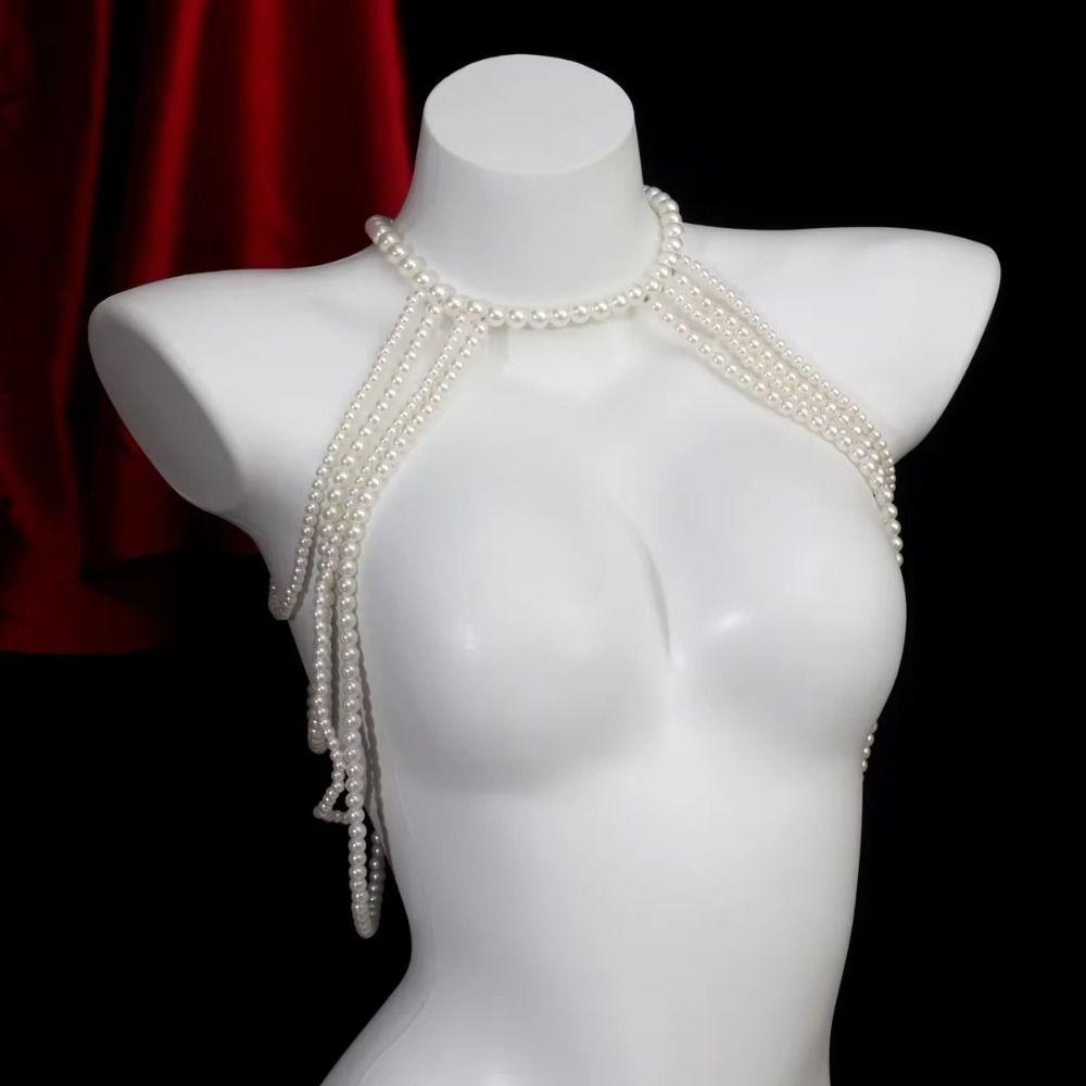 Round Bead Body Chain Jewelry Handmade Jewelry Shoulder Body Chain  Fashion Events