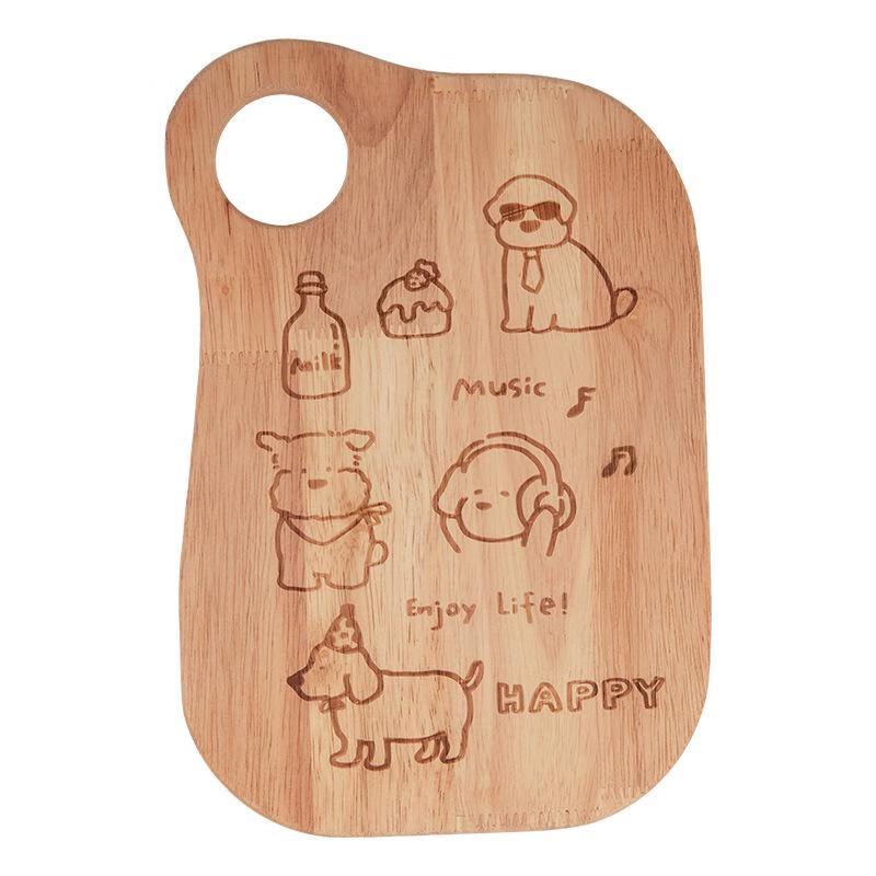 IBOER Wooden Cartoon Cutting Board