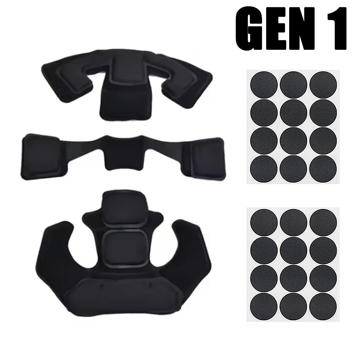 Tactical Wendy Helmet Adjustable Suspension System Fast MICH Helmet Protective Pads Gen4 Memory Spongy Foam Pad Helmet Accessory Foam Pad Gen1 BK
