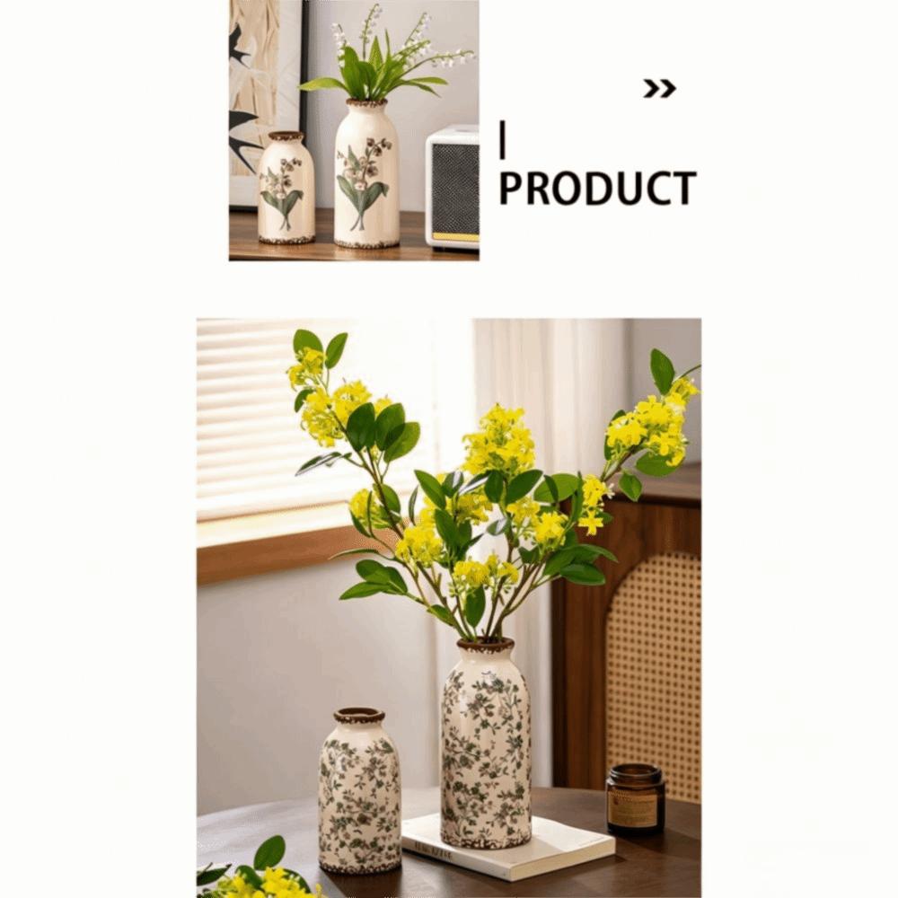 Vintage Ceramic Vase Exquisite Design Decorative Vase Flower Vase  Flower Arrangement Display