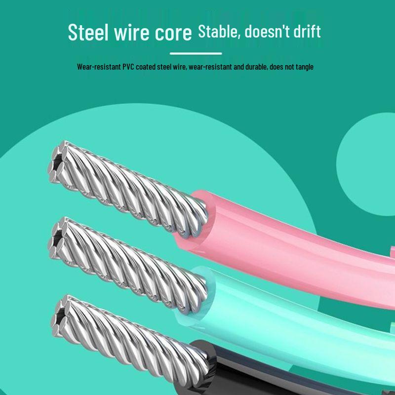 Electronic Skipping Rope for Fitness and Exercise - Suitable for Middle and Primary School Students with Steel Wire Rope
