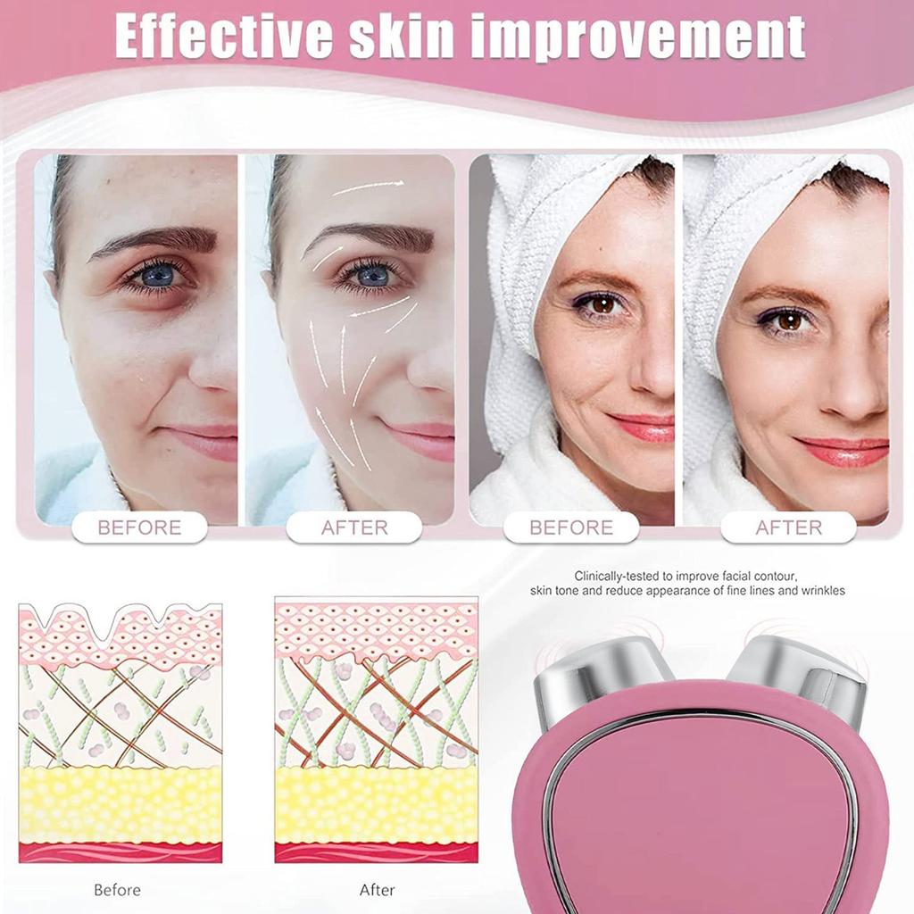Face Roller, 2023 New Lift The Face And Tighten The Skin, USB Microcurrent Face Lift Skin Tightening Spa For Facial Wrinkle Remover