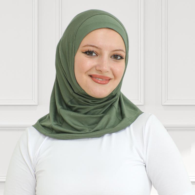 Sportovní instantní hidžáb pro ženy, muslimský bavlněný turban, měkká pokrývka hlavy, hidžáby připravené k nošení, modlitební oděv, islámské oblečení