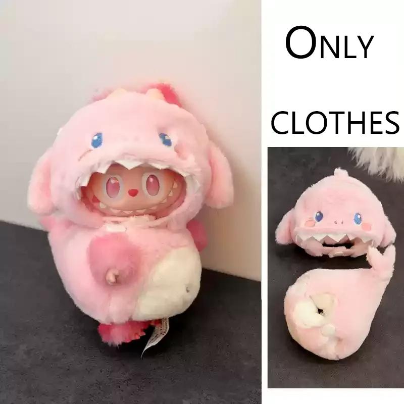 For Labubu Clothes Wacky Mart Friend Shrimp Handmade Clothing Accessory Customization V1 V2 V3 Dolls Bag Clothes Toys Hobbies