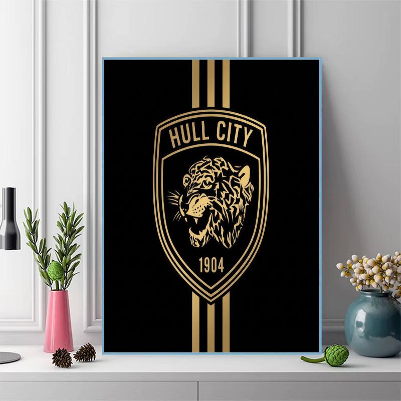 Hull City A.F.C 100% Round Full Drill 5D DIY Diamond Painting Embroidery Cross Stitch Rhinestone Décor