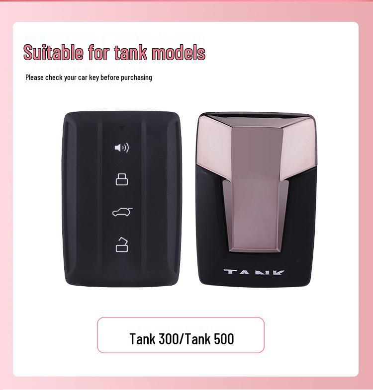 KAKTUS Key Case for Tank 300, New Wey 300, City Version, Tank 500 Car Key Shell Bag