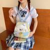 Otter Style Forest Puppy Puppet Cartoon Backpack Student Bag With Drawstring