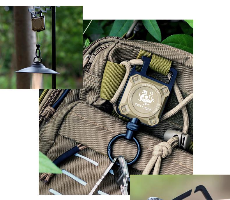 Magnetic Retractable Key Holder for Sea & Rock Fishing Lure Accessories – Easy Pull Buckle, Hot Seller