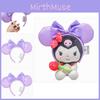 Serre-tête à nœud violet pailleté avec des paillettes pour les aventures de parc à thème de princesse