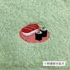 Kyosuke Japan-made hand towel Imabari production 100 cotton approximately 2525cm sushi green Kurumin Japanese pattern food embroidery handkerchief