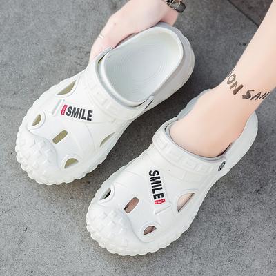 Lochschuhe Baotou Schuhe Sommer neue dicke Sohle Sandalen Außen tragen Sport und Freizeit Strandschuhe