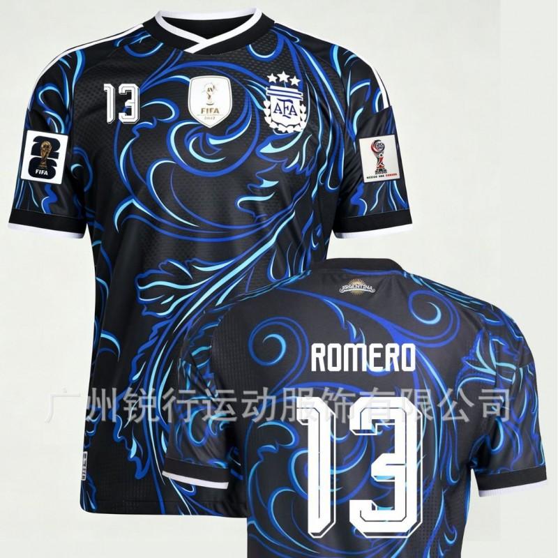 Argentina 2026 Away Soccer Jersey Messi 10 Fan Short Sleeve Top Men Sports Team Shirt