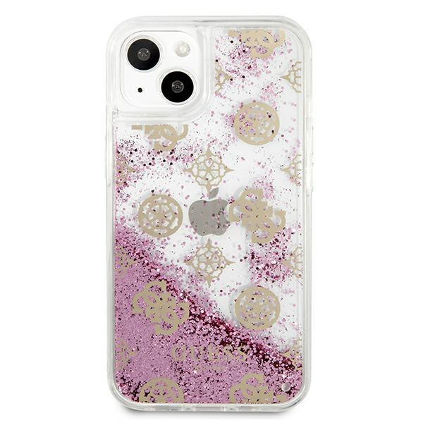 Guess Guhcp13Slgpepi Iphone 13 Mini 5,4Różowy/Pink Hardcase Peony Liquid Glitter