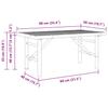 Coffee Table Brown 90 X 50 X 43 Cm Bamboo